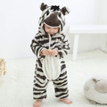 Pijama-Fantasia de Bichinhos de Plush para Bebês c/ Capuz